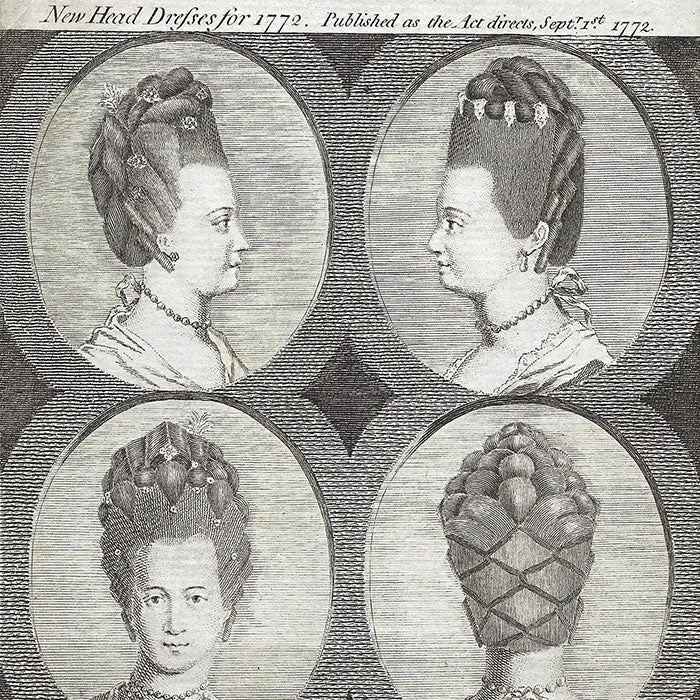 David Ritchie - New Head Dresses For 1772, Gravure Du Lady's Magazine 2