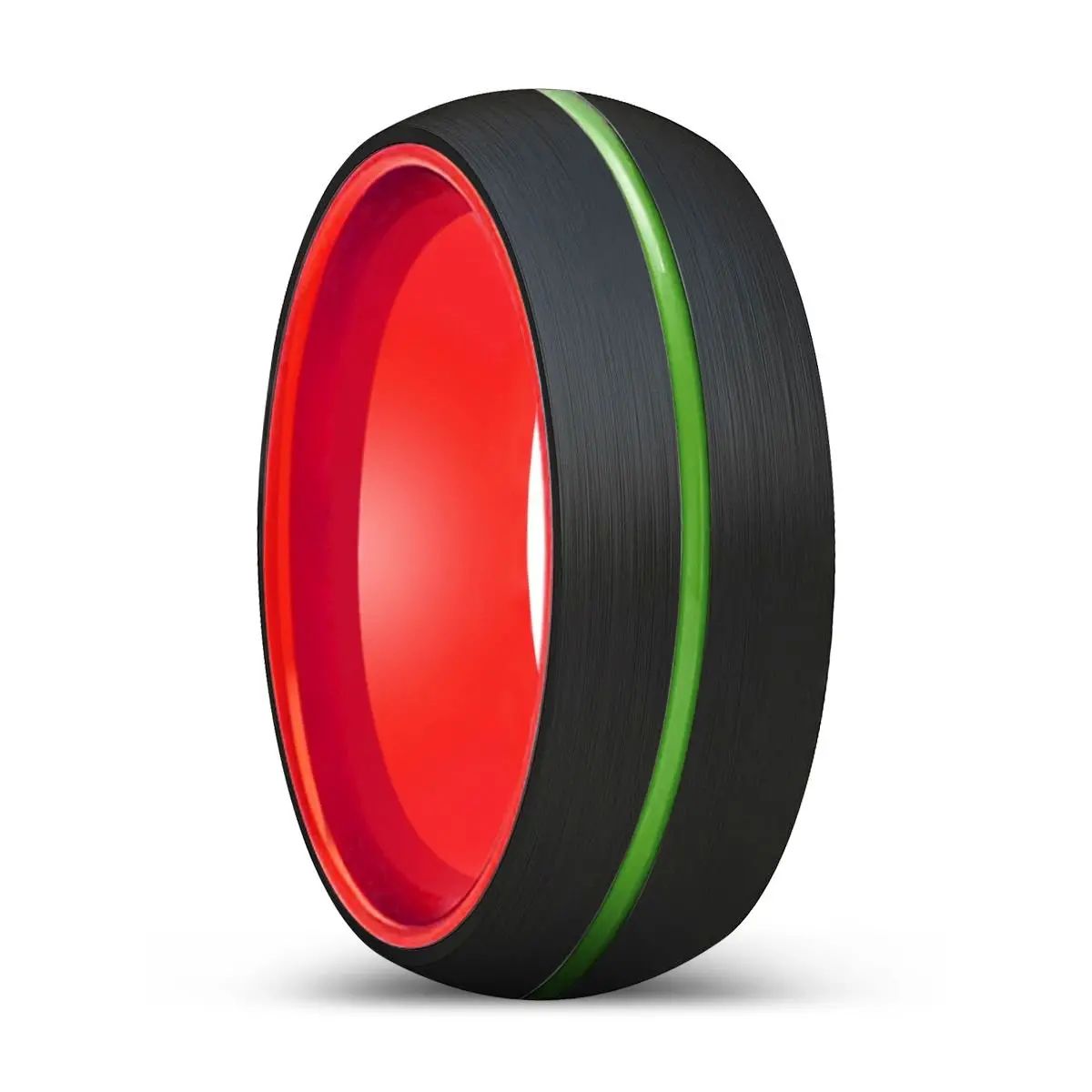 Colt | Red Ring, Black Tungsten Ring, Green Groove, Domed 1