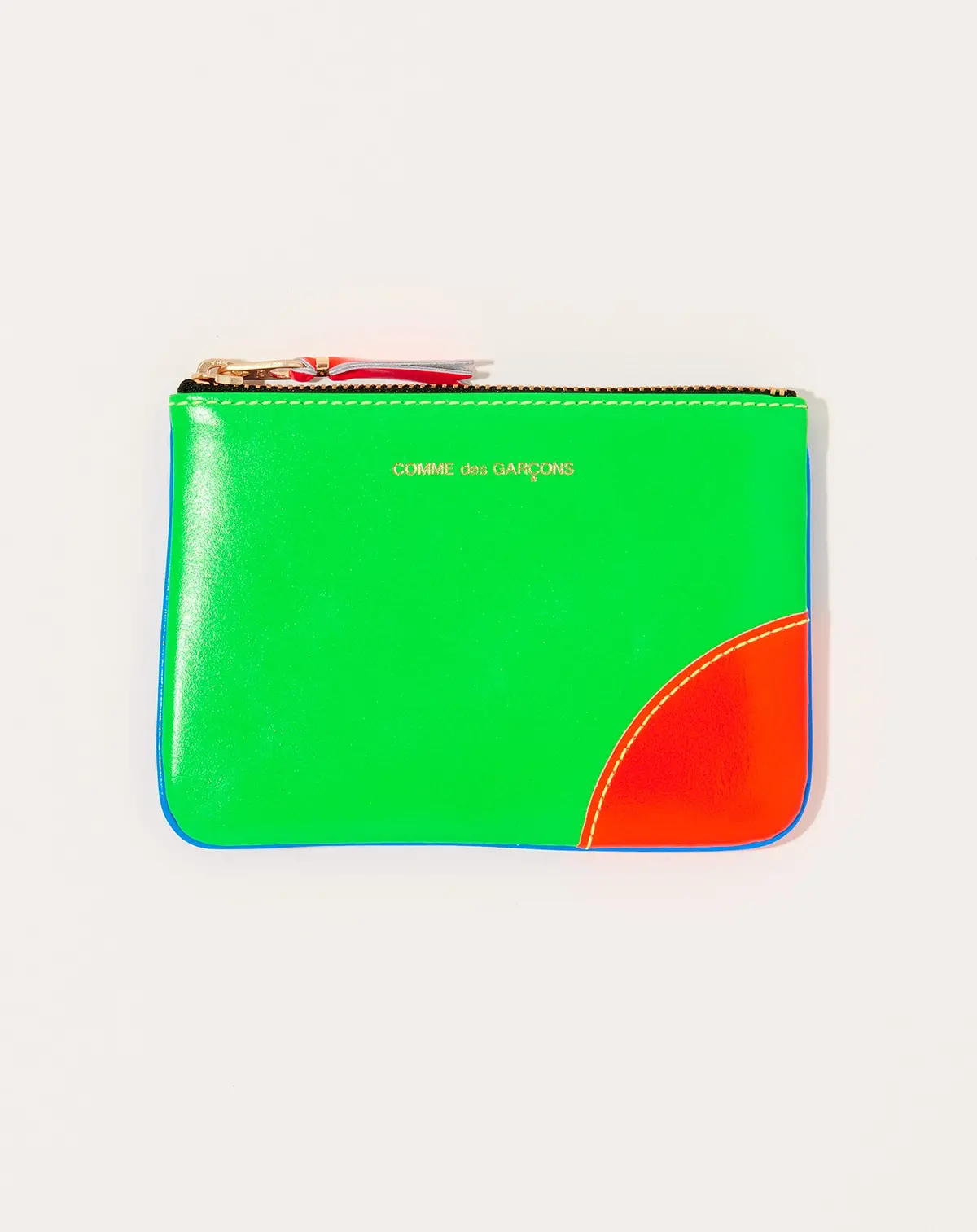 Super Fluo Pouch In Green And Blue 1