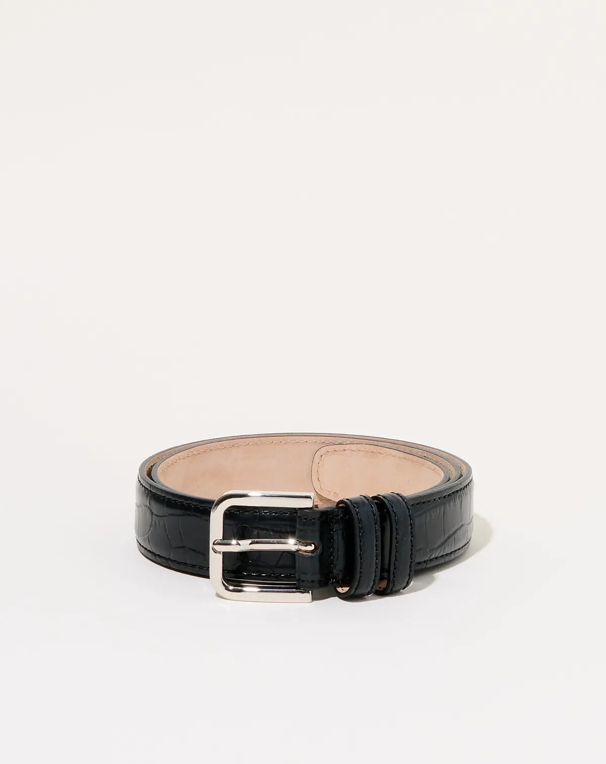Classic Belt In Black Crocodile 1