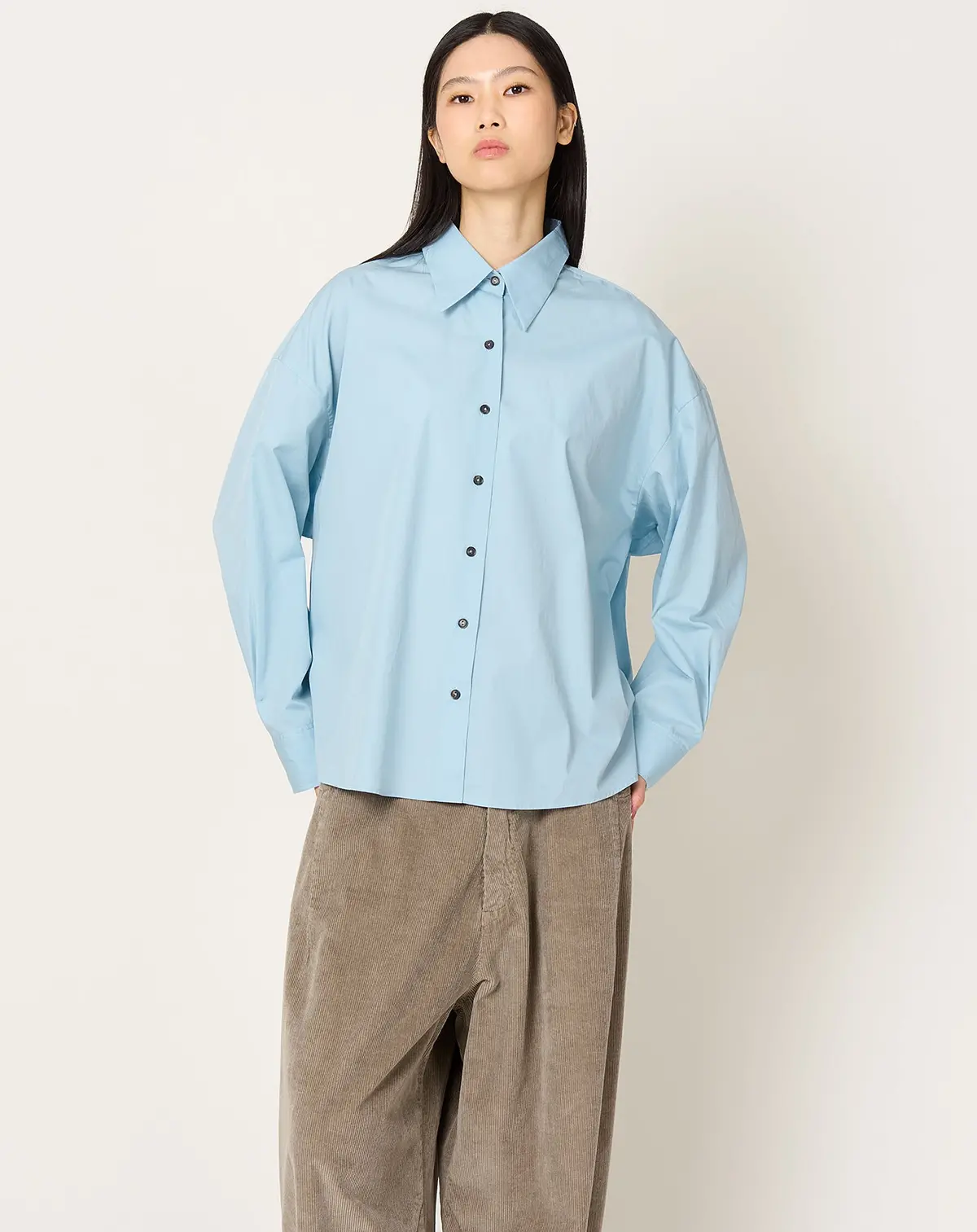 Oversized Shirt In Baby Blue 1