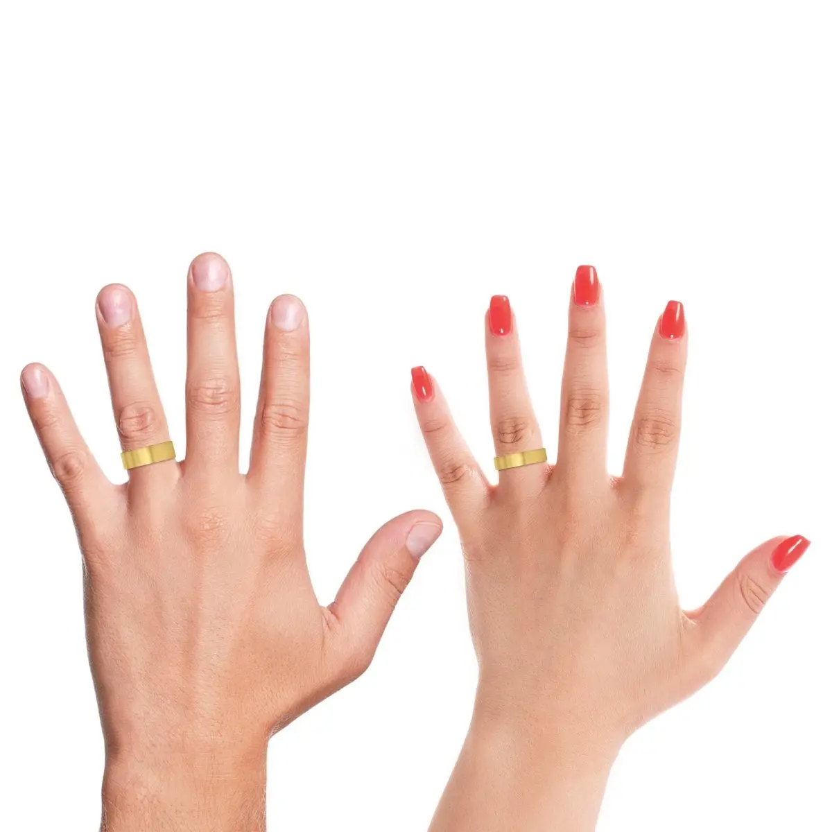 Courlyn | Snake Wood, Gold Tungsten Ring, Brushed, Flat 4