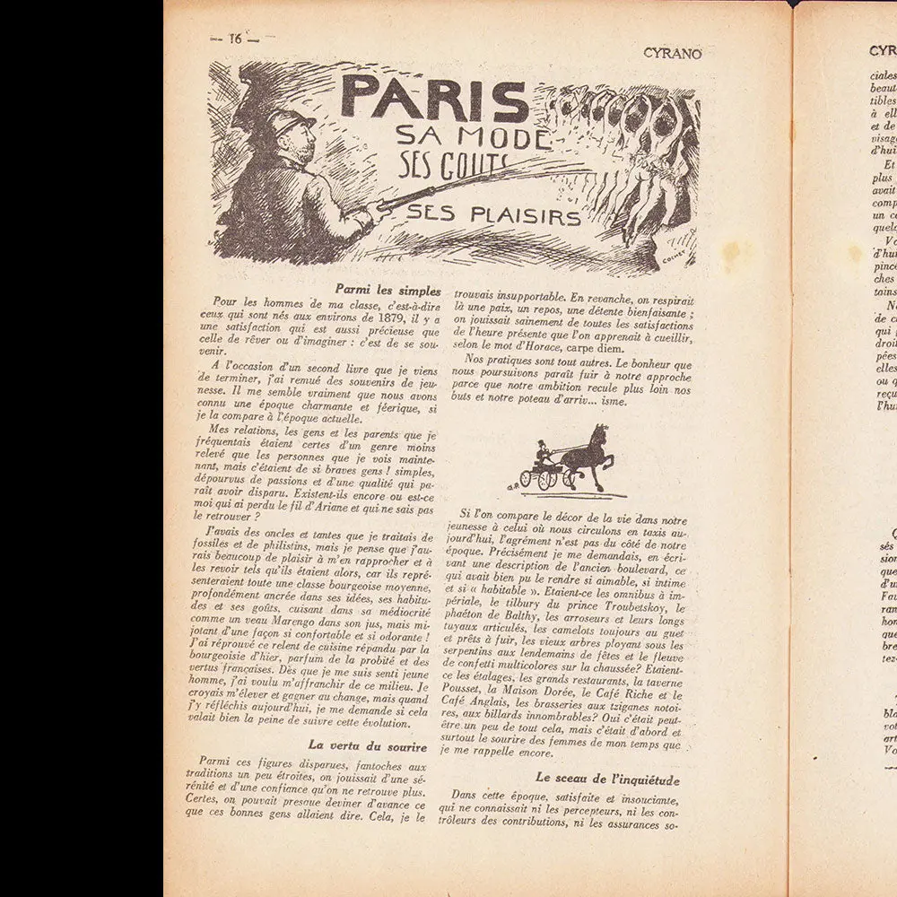 Cyrano, 3 Janvier 1932, Couverture De Ruzier 2