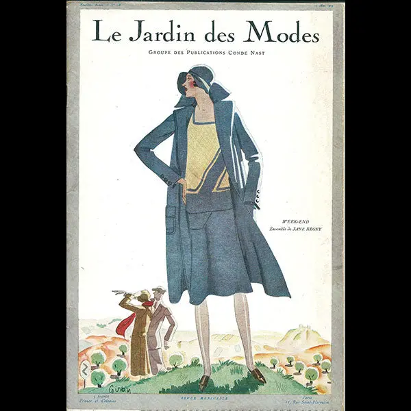 Le Jardin Des Modes, N°118, 15 Mai 1929, Couverture D'hubert Giron 1