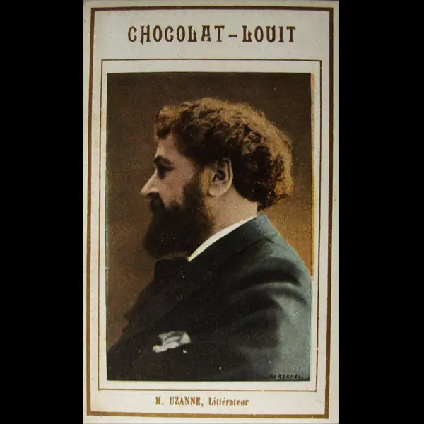 Portrait D'octave Uzanne, Chromolithographie Des Chocolats Louit 1