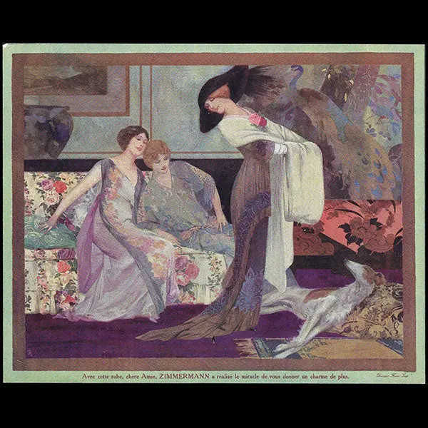 Zimmermann - Carte Publicitaire De La Maison Zimmermann À Paris (Circa 1910) 1