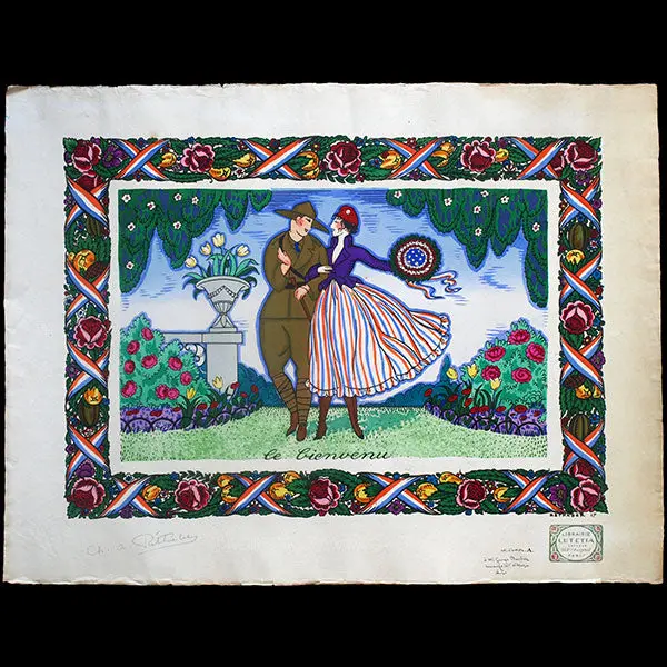 Rethaber - Le Bienvenu, Exemplaire D'artiste Avec Envoi À George Barbier (1917) 1