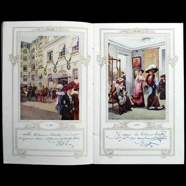 Les Maîtres De La Mode (Paquin, Beer, Worth, Etc.), Illustrations De Toussaint Pour La Baleine De Plumes Weeks (1908) 2