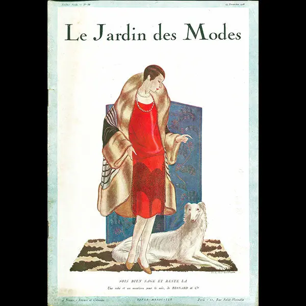Le Jardin Des Modes, N°88, 15 Novembre 1926, Couverture De M. T. De Montbrun 1