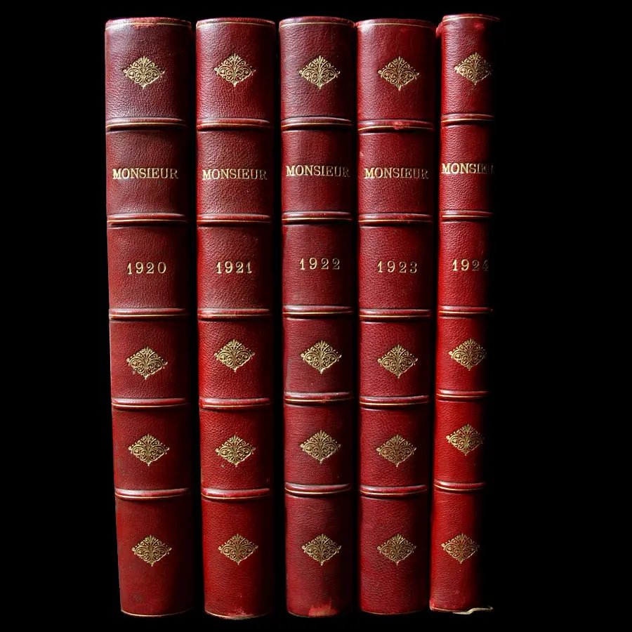 Monsieur, Revue Des Élégances, 57 Livraisons (1920-1924) 1