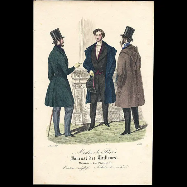 Modes De Paris, Journal Des Tailleurs, Gravures De Mode Masculine (1844) 2