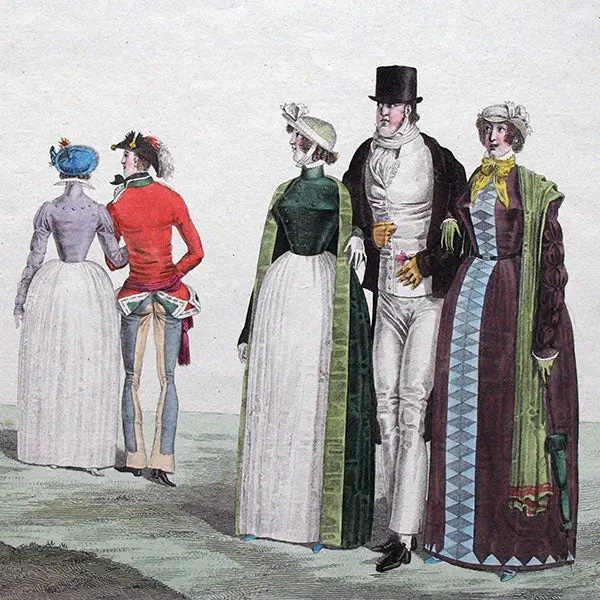 Le Bon Genre, Gravure N°69, Costumes Anglais (1814) 2