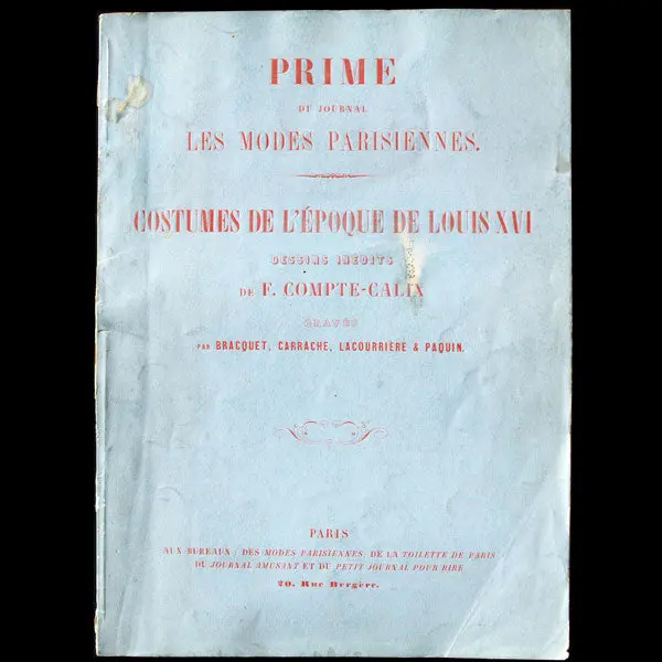 Compte-Calix - Costumes De L'époque De Louis Xvi (1869) 1
