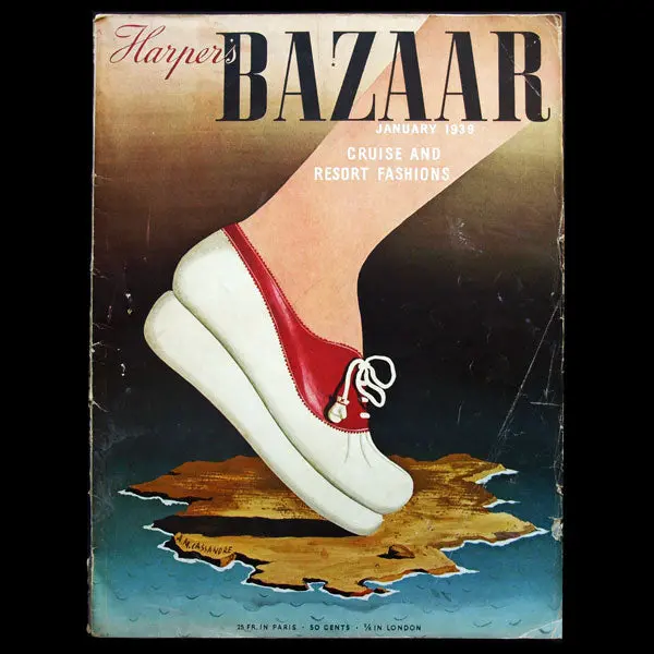 Harper's Bazaar (1939, Janvier), Couverture De Cassandre 1
