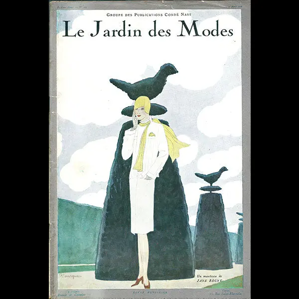 Le Jardin Des Modes, N°105, 15 Avril 1928, Couverture De Pierre Mourgue 1