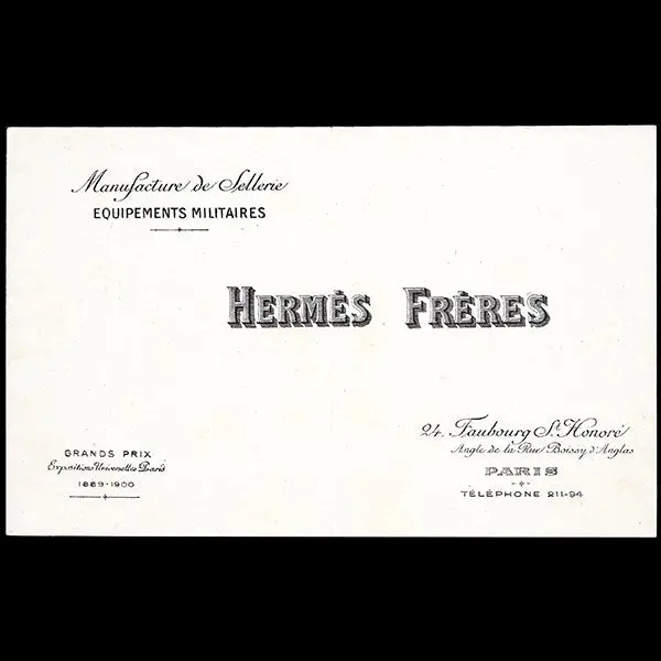 Hermès Frères - Document Publicitaire Sur La Sellerie Et La Passementerie Militaire (1910) 1
