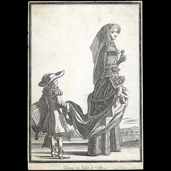 Jean Lepautre - Dame En Habit De Ville (Circa 1676) 1