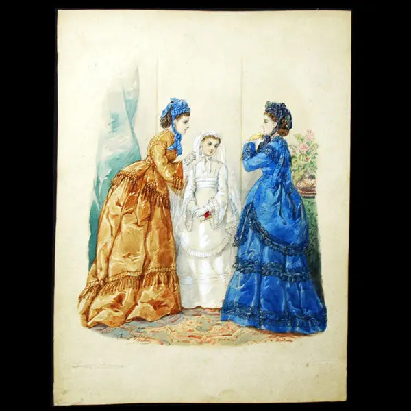 Dessin De Laure Noel Colin Pour Le Journal Des Demoiselles (1872) 1
