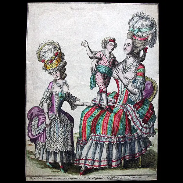 Mondhare - Collection De La Parure Des Dames - Réunion De 7 Gravures (Circa 1780) 1