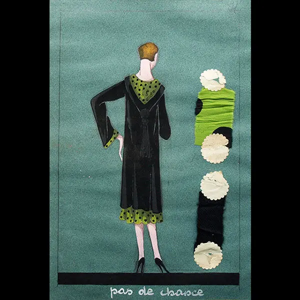 Jeanne Lanvin - Dessin De L'ensemble Pas De Chance (1925) 1