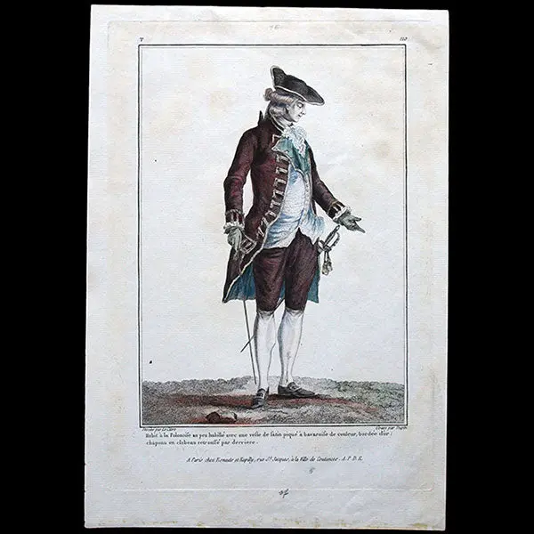 Gallerie Des Modes Et Costumes Français, 1778-1787, Gravure N° T 110, Habit À La Polonaise Par Leclerc (1779) 2