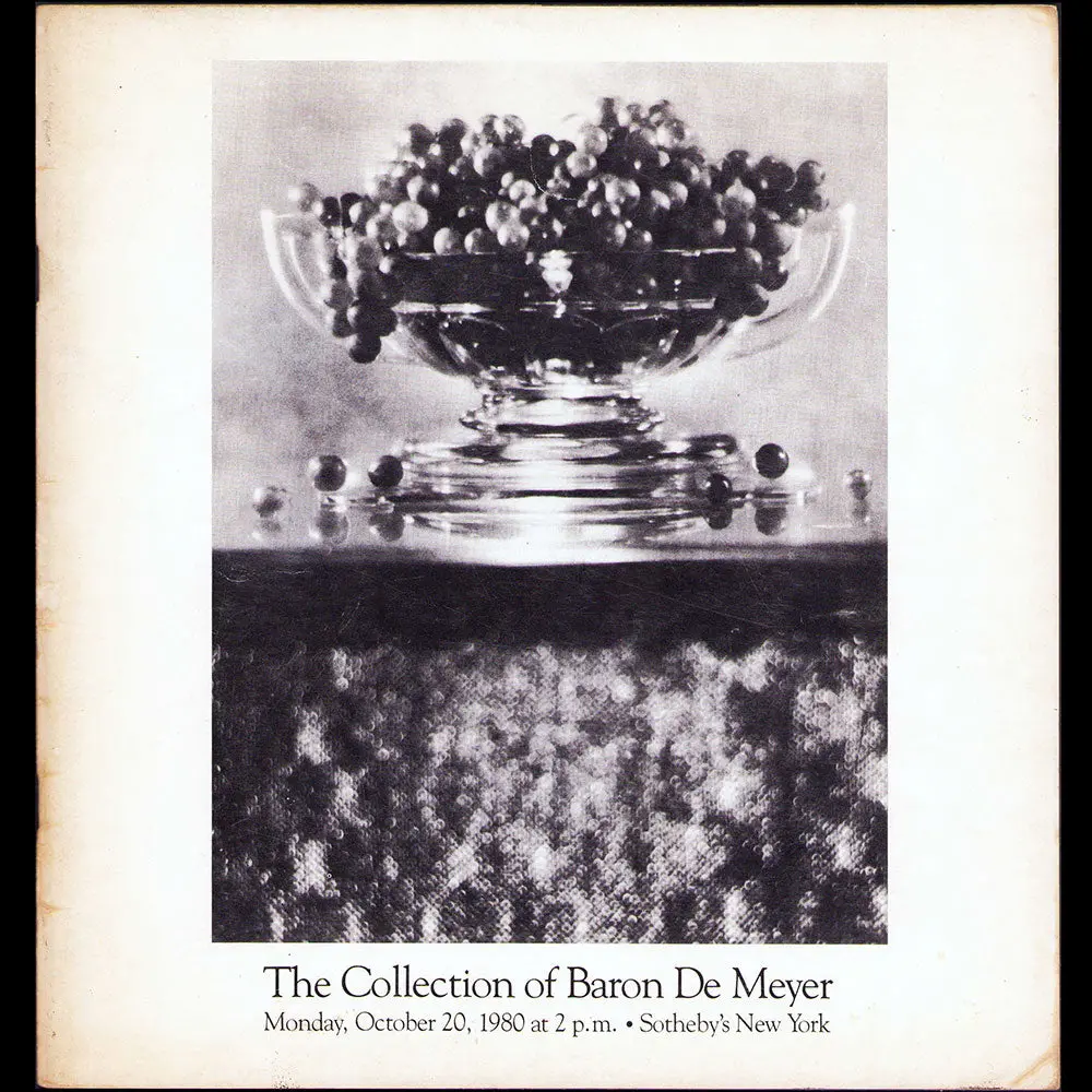 The Collection Of Baron De Meyer, Catalogue De La Vente Sotheby's (1980) 1