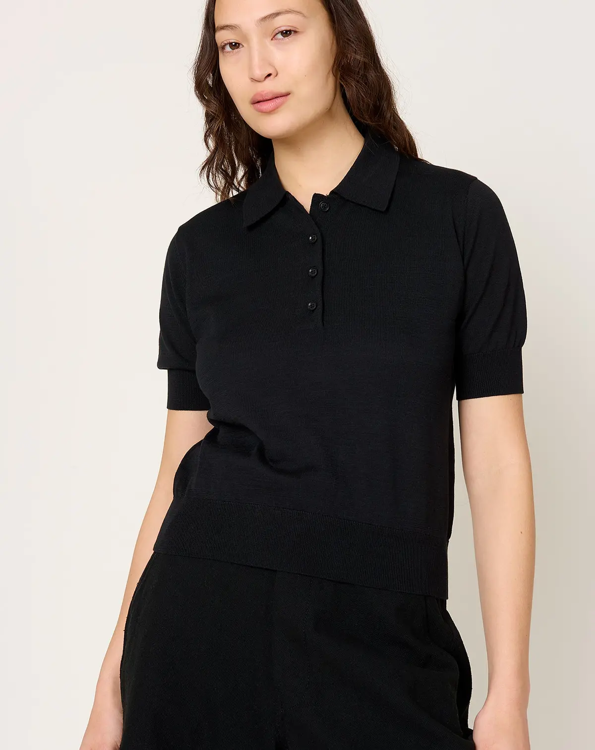 Cameron Polo Top In Black 1