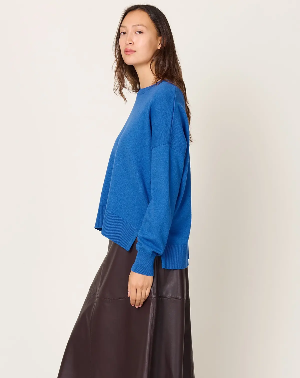 Elle Sweater In Lagoon 2