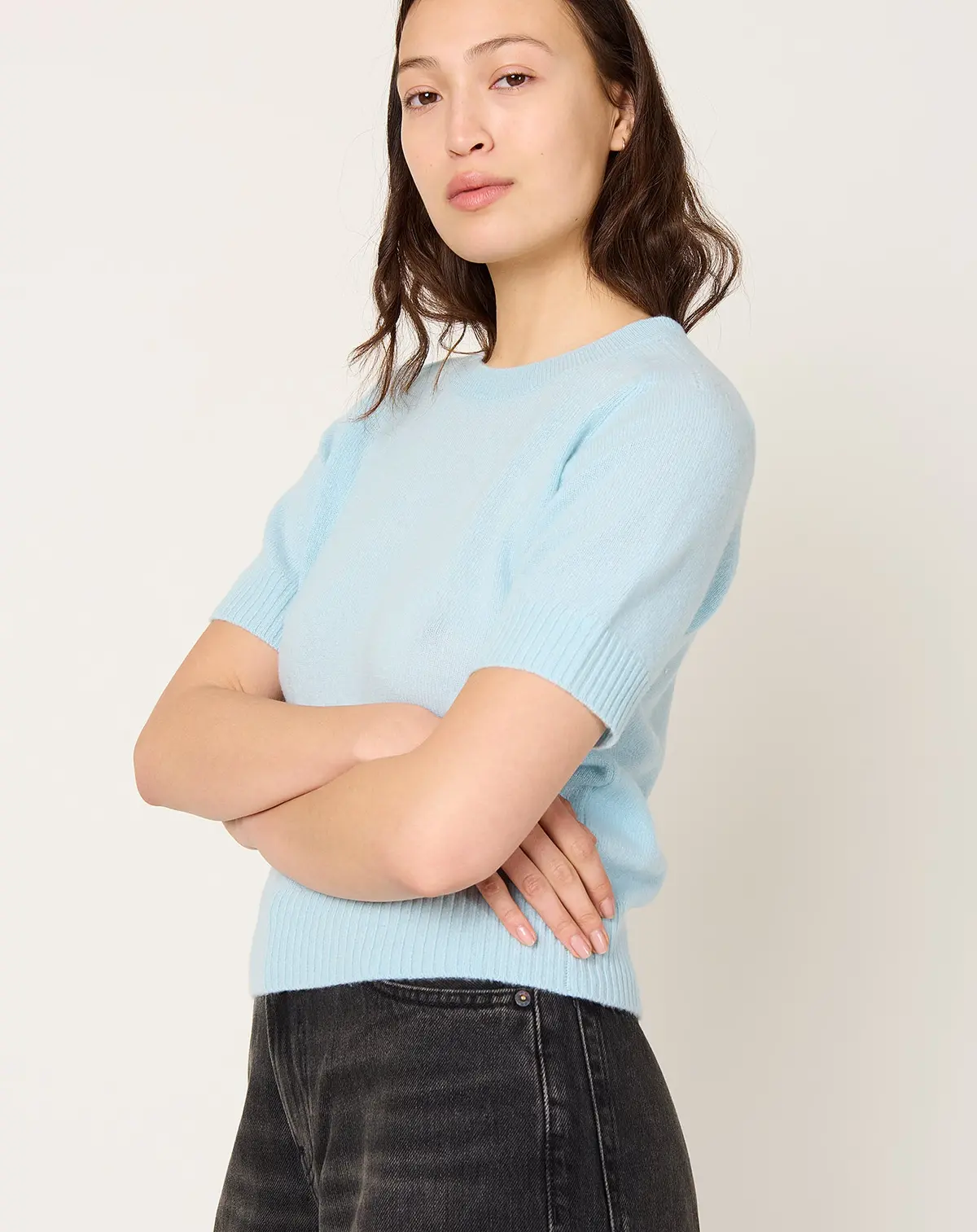 Kyla Top In Milky Blue 4