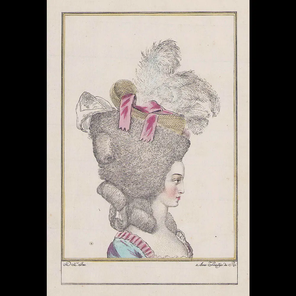 Depain - Réunion De Trois Gravures De La Suite De Coiffures Au Beau Sexe (Circa 1777) 1
