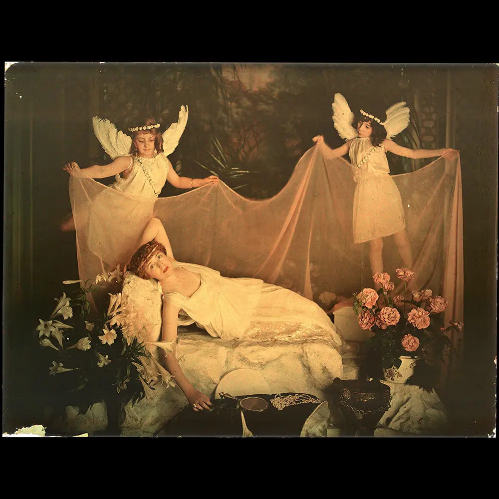 Photo-Couleurs - Réunion De 3 Autochromes De Desboutin (1910S) 1