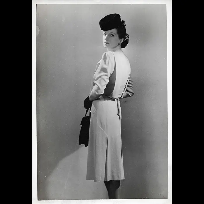 Jean Desses - Robe, Tirage Du Studio Waroline (Circa 1940S) 1