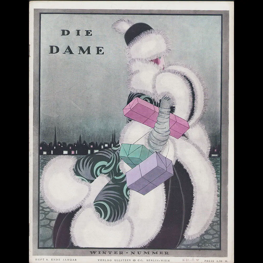 Die Dame, Fin Janvier 1919, Couverture De Martha Sparkuhl 1