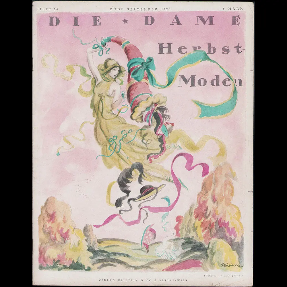 Die Dame, Septembre A W K1920, Couverture De Ludwig Kainer 1