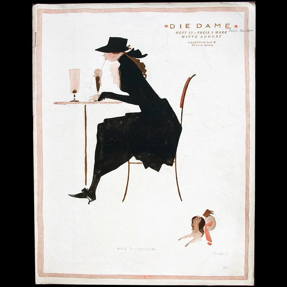 Die Dame, Mi-Août 1919, Couverture De Paul Scheurich 1