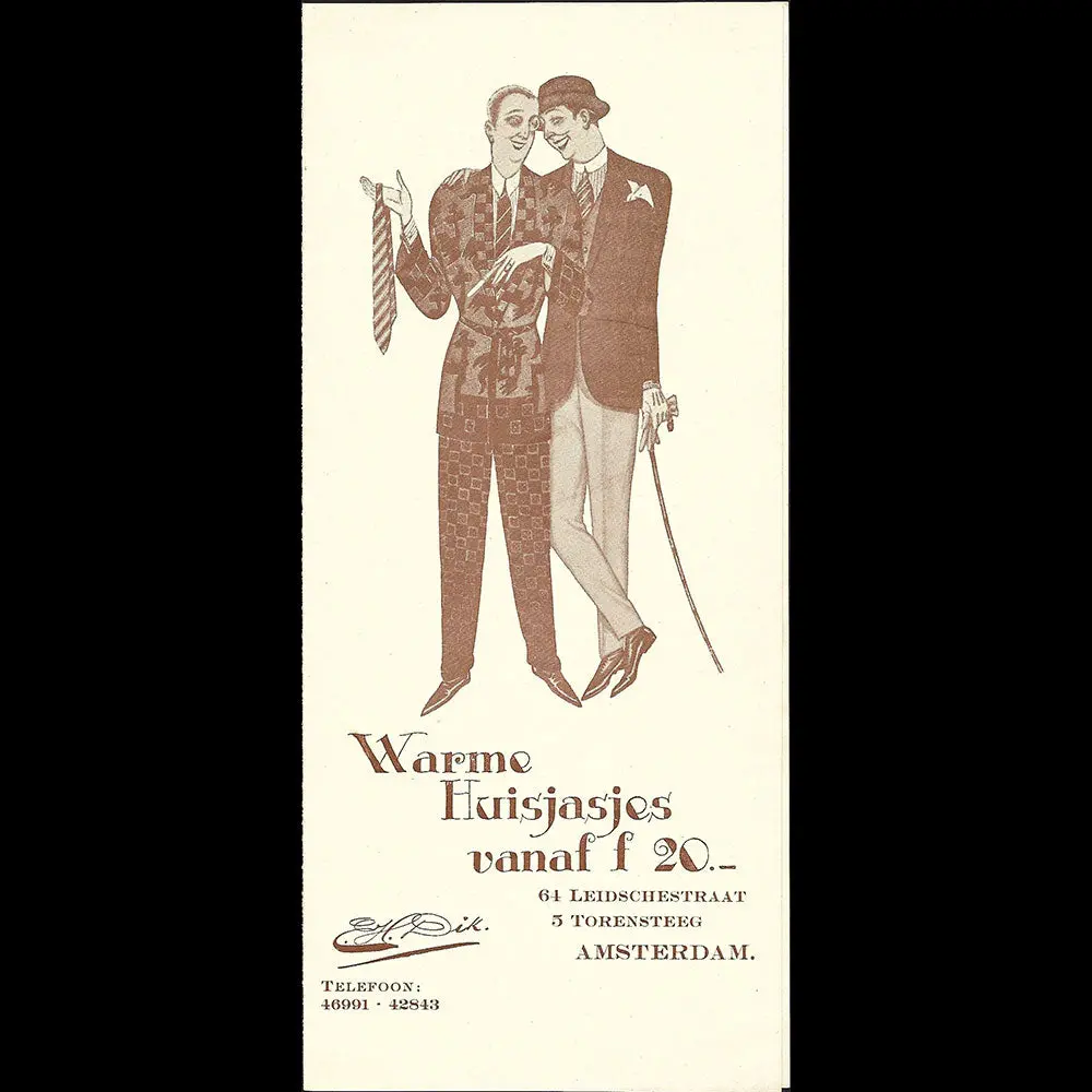 Dik's - Catalogue De La Chemiserie Leidschestraat À Amsterdam (1920S) 1