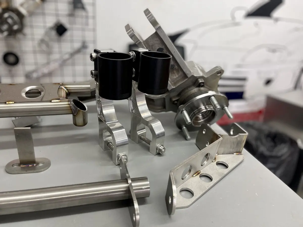 S1 Built Complete Awd Kit: Cast Aluminum Awd/Rwd/Fwd Rear Trailing Arms With Tubular Rear Diff Mount Kit And Billet Forks 2