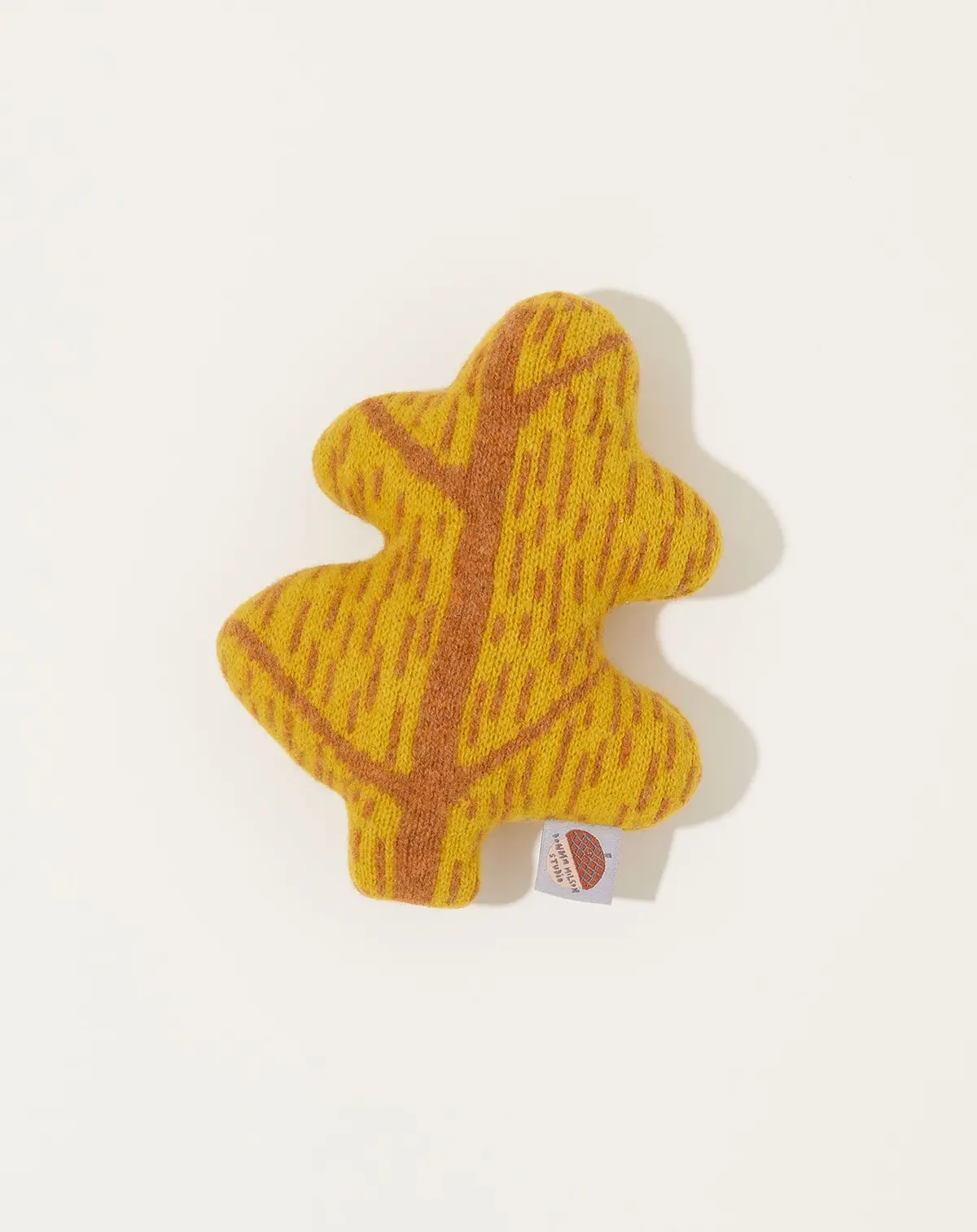Mustard Mini Leaf Cushion 1