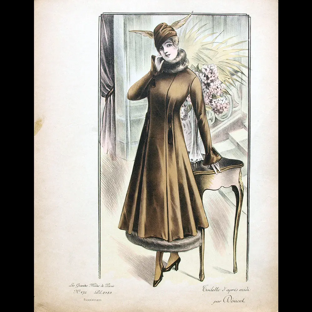 Doucet - Toilette D'après-Midi, Gravure Des Grandes Modes De Paris (Circa 1915) 1