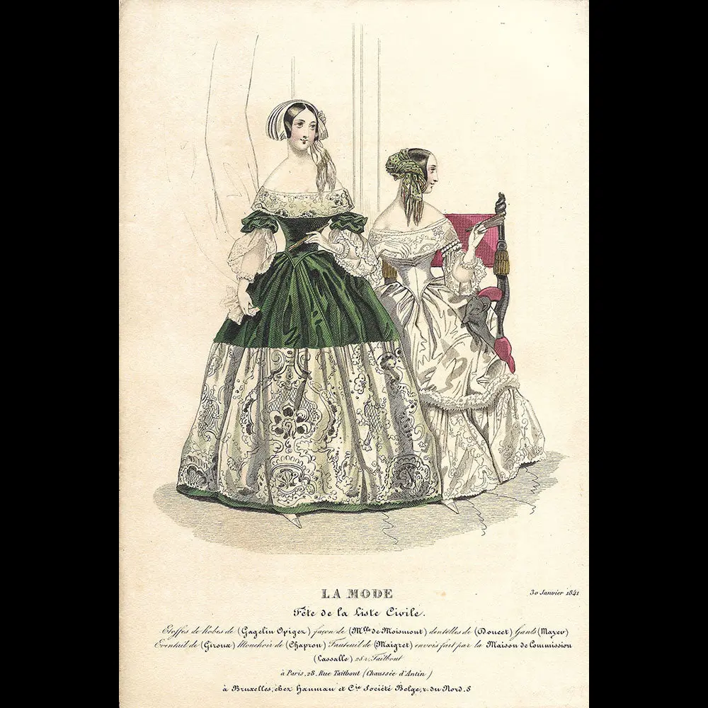 Doucet - Gravure De La Mode Du 30 Janvier 1841 1