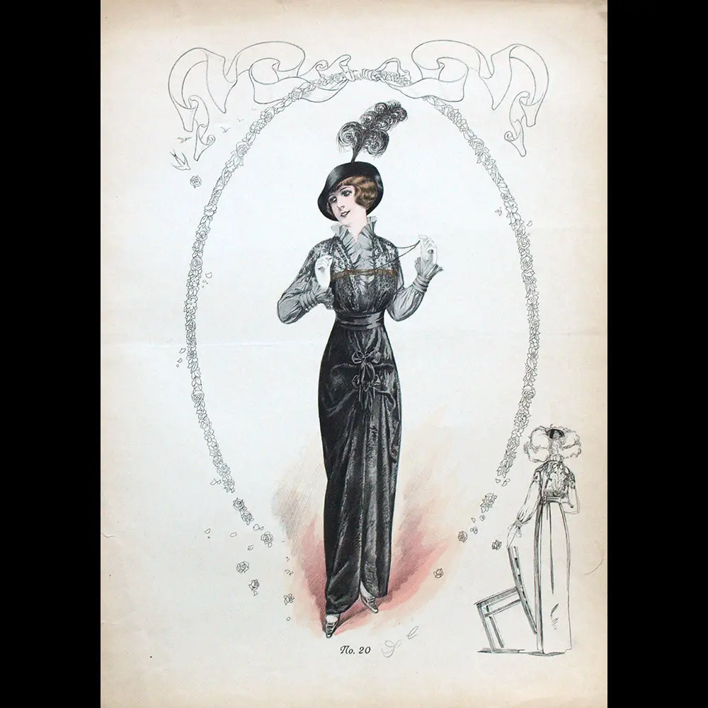 Drecoll - Ensemble De 10 Gravures (Circa 1910) 1