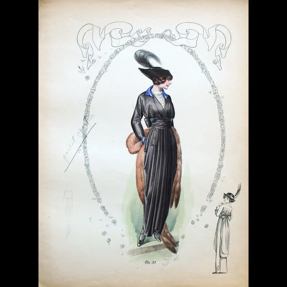 Drecoll - Ensemble De 10 Gravures (Circa 1910) 2