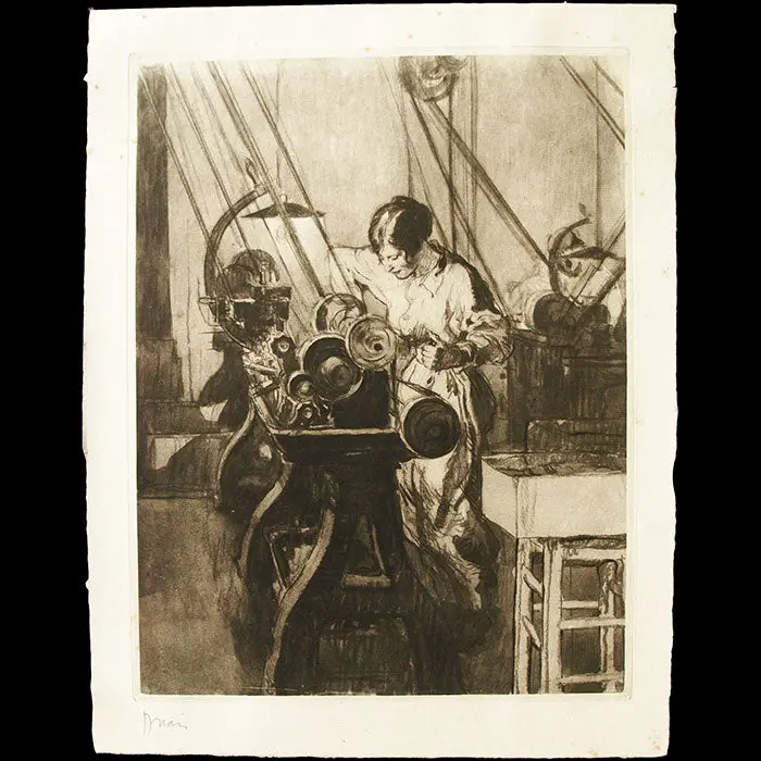 Drian - Les Femmes Et La Guerre, L'ouvrière (Circa 1918) 2