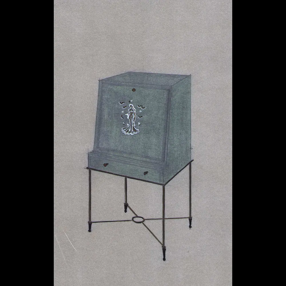 René Drouet - Dessin De Meuble (1935-1940) 1