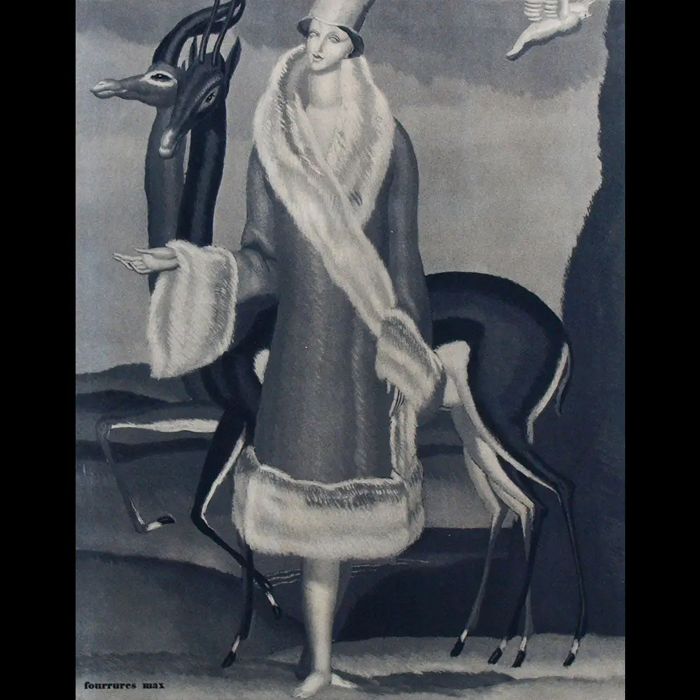 Fourrures Max - Affiche D'annonce De Parution De L'album Toi Par Jean Dupas (1927) 2