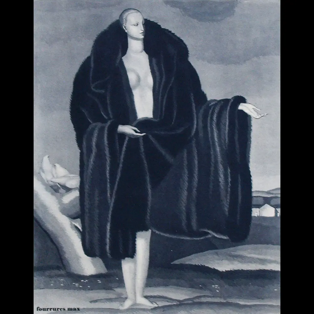 Fourrures Max - Affiche D'annonce De Parution De L'album Toi Par Jean Dupas (1927) 2