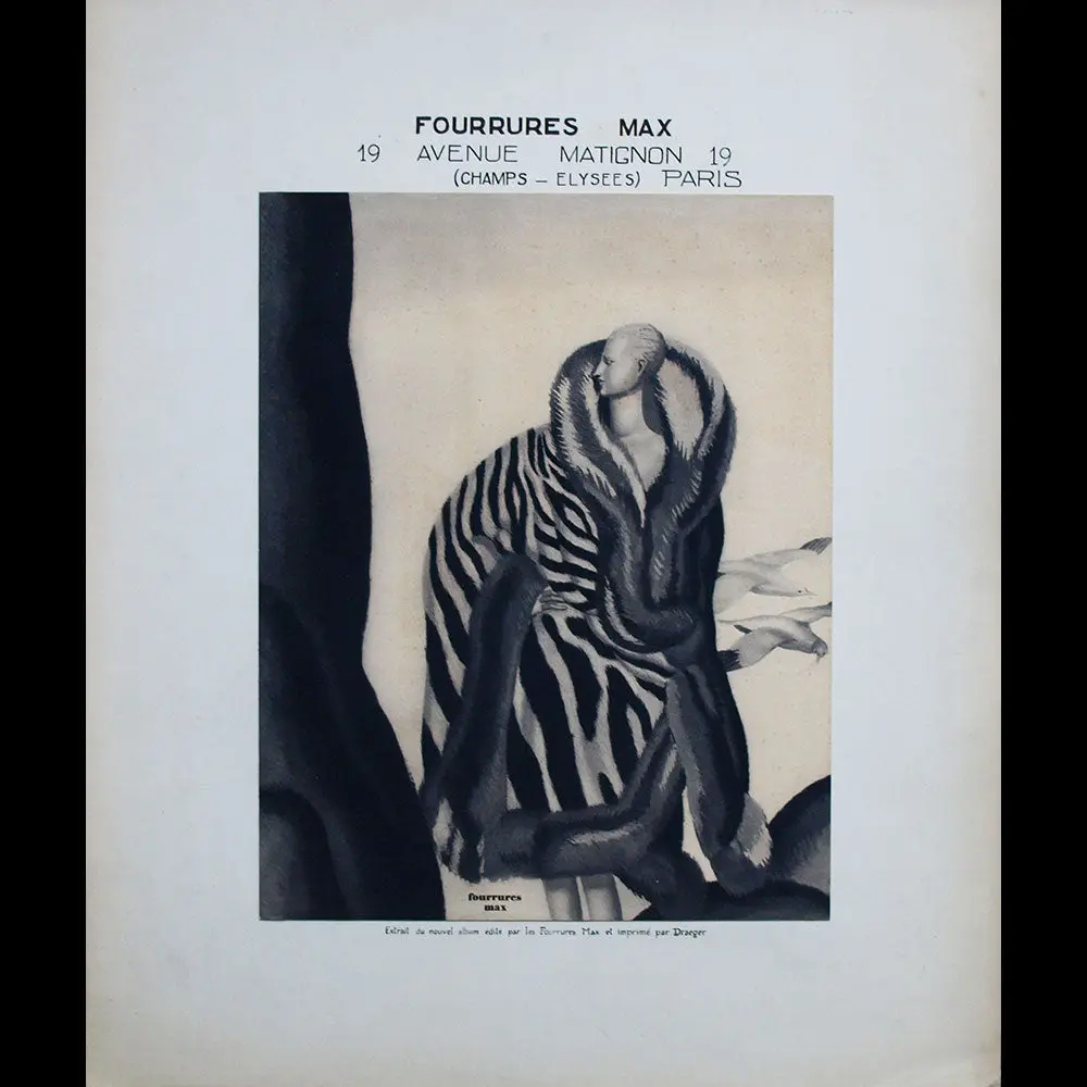Fourrures Max - Affiche D'annonce De Parution De L'album Toi Par Jean Dupas (1927) 1