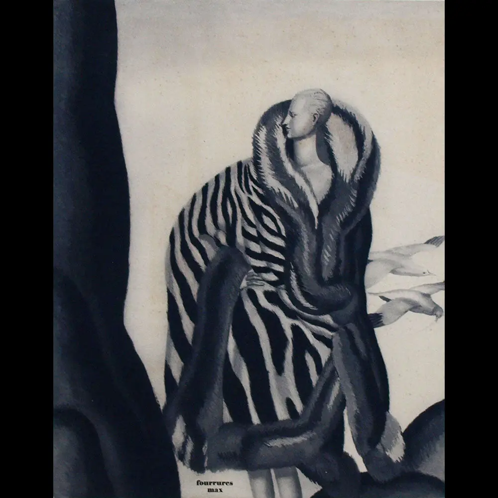 Fourrures Max - Affiche D'annonce De Parution De L'album Toi Par Jean Dupas (1927) 2