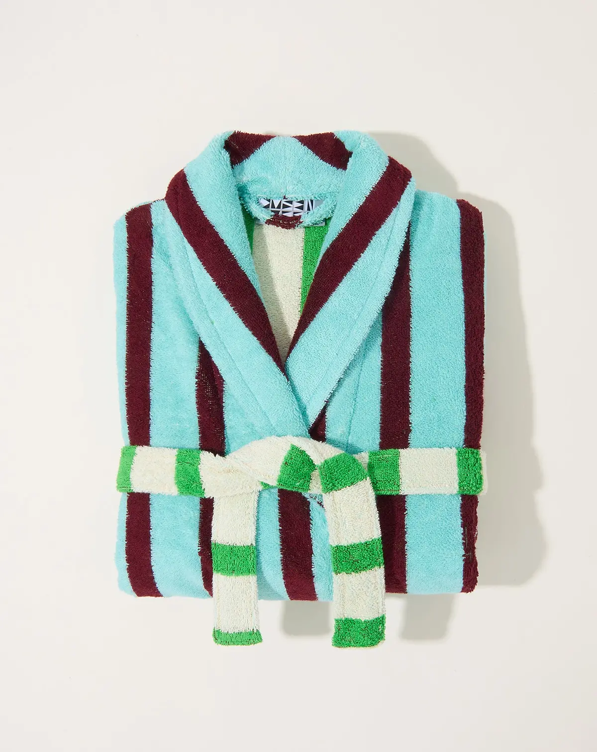 Bathrobe In Willow Stripe 1