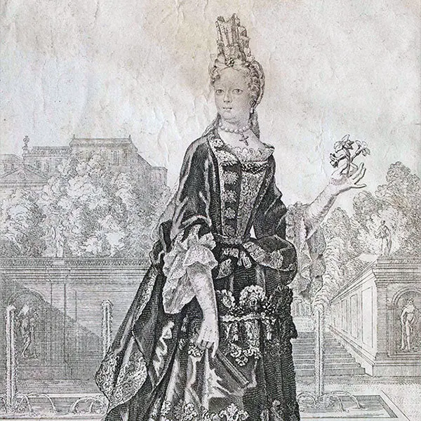 Bonnart - Elizabeth Charlotte Palatine, Duchesse D'orléans (Circa 1695) 2